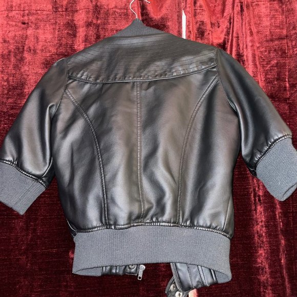 Rocker babe short sleeved pleather jacket S - Picture 2 of 8